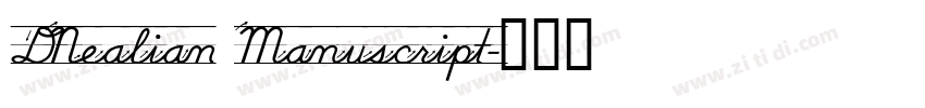 DNealian Manuscript字体转换